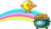 Holiday St pat Med walking over rainbow to pot of gold.jpg