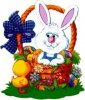 Holiday Easter bunny in basket with chicky ducky.jpg