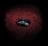 ZOMBIE ART 31-ZOMBIE HORDE ROUND A MAN ON A CAR.jpg