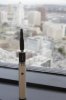 black and stainless lil mama tank with sagewood AK-47 bullet glass tip.jpg