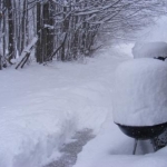 snow flurries in Geneva, Ohio 1.14.12