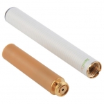 A 2 piece e-cigarette consists of the battery piece and a cartridge. In this case the atomizer is contained within the cartridge (also known as cartomizer).