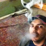 Vaping at work on Superman's rug.From the home of Christoper Reeve in Williamstown,MA
