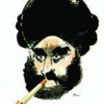 the mohammad as a smoker cartoon