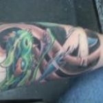 my sleeve before it was finished