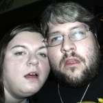 A picture of me and the fiance after my having a few margaritas and him having a few Guinness.