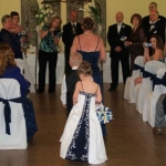 Back of flower girl's dress