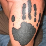 Little sisters handprint