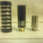 L to R
Empiremods Limited Edition 901 Drip Shieldâ„¢
HH.357 510 Hybrid atty at 2.0ohm (1.8 according to my Provari)
And lastly a lil Joye 306 LR atty that I've removed the bridge from.