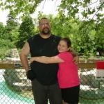 My and my daughter.

I'm the big ugly one!