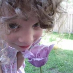 My grand-daughter & spring in Minnesota