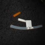 Silicone tubing for eCigGrip beside carts for comparison