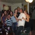 If you can't find me I'm in the middle with the black shirt.