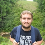 High up in Panther Creek Falls in GA
