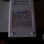 TR-001 

compatible with:  18650, 18500, 17670, 16340, 14500, 10440 & 10430

used 3 cycles