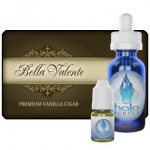 Bella Valente -  The Bella Valente Cigar is a subtle, well-balanced e-liquid that yields a rich and layered complexity of flavor with an intoxicating aroma. The delicate vanilla bean flavor is imbued into a blend of rich Cuban tobacco flavor.