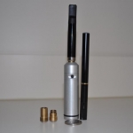 Chameleon beside 510-Nickle in front-Adapters for 901 and 510 to left> Chameleon has 801 assembled