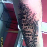 left forearm