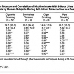 intake and excretion table 3