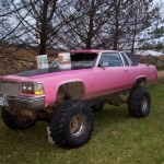 My Mud Caddy - This is an '81 Fleetwood on a 3/4 ton Chevy frame and running gear - Powered by a stock 350 - Up on 42 inch Intertec tires.