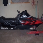 My Sled - This is a '95 XCR 600 - it originally was white with pink and orange graphics.