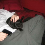 Tank and me chilling last thanksgiving