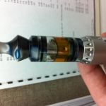 Blue and White Elegance Tank from Hoosiervapes.com on Provari Mini