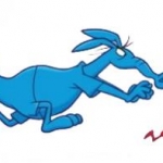 aardvark chasing ant