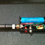 Radio Shack Project Box - momentary switch and LED. Replacable 14500 battery
