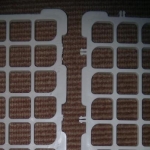 6: Stock grid on right will be upper shelf; modified grid on left will rest on bottom of rack