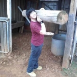 My grandson hard at work.