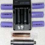 Comes with six batteries, battery charger and new 801 atomizer.