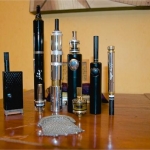 Left To the right : 
- BiDiBoost Special 6v Edition
- The Black Beauty "Mystery"
- THE GGTS V2 + AVS TANK NÂ°750
- Silver Black Bullet + Bombinette V2
- The BB mod.
- The GG Slim + Turbo Carto Vapornine