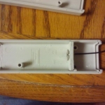 bottom with the start of the positive battery connection