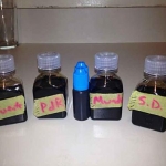 All four cigar NETs strained and bottled! The two maduro cigars took a LOT longer to drip through the filters for some reason, but all of them yielded about 60ml.