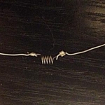 My first successful coil with crimped-on NR legs...