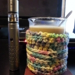good morning - provari with a zap and always have my coffee (or any drink for that matter) in a beaker lol.