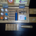Now everything is easy to access. The lid locks everything in place when it's closed too.