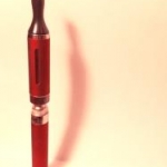 Vea with the Red Mt3 - it matches the battery completely. Finish and all. It does require a 510 to eGo adapter.