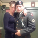 Me and baby girl,  my fiancee courtney