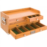 My PV/APV Box, etc. This is Grizzly machinist box, which is felt lined with dividers and happens to work fantastic with my gear, as you can see in the other pictures. Got this at: http://www.grizzly.com/products/4-Drawer-Oak-Chest-with-Dividers/H8252.