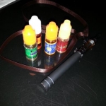 My e-cig giving my favorite manufacturers E-juices a hug.