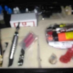 my field/deployment vapestation, pelican case with foam.. holds my mods, tanks, juices, tools, and supplies securely and safely.. waterproof and i can lock it.