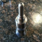 The remaining tubes are added, this day all metal, and then the top and mouth piece (drip tip) are added. The Kayfun is ready for juice now.
