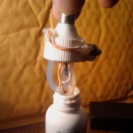cap into bottle