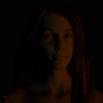 "Alone" based off a DAZ render. Painted over with Gimp. Self-portrait done just before I filed for divorce. A "mood" picture.