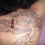 A little closer shot of outline.