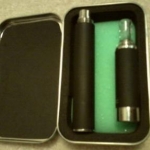 Evod & 650mAh in mint tin lined with craft foam.