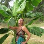 Me by banana trees