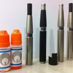 (left to Right)
2 of my Best Janty Liquids
eGo Titatium
eGo Black Matt
eGo Titatium and Drip Tip
eGo Titatium
